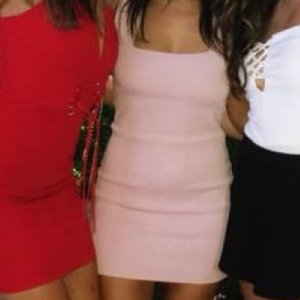 LF Seek The Label Pink Bandage Bodycon Dress